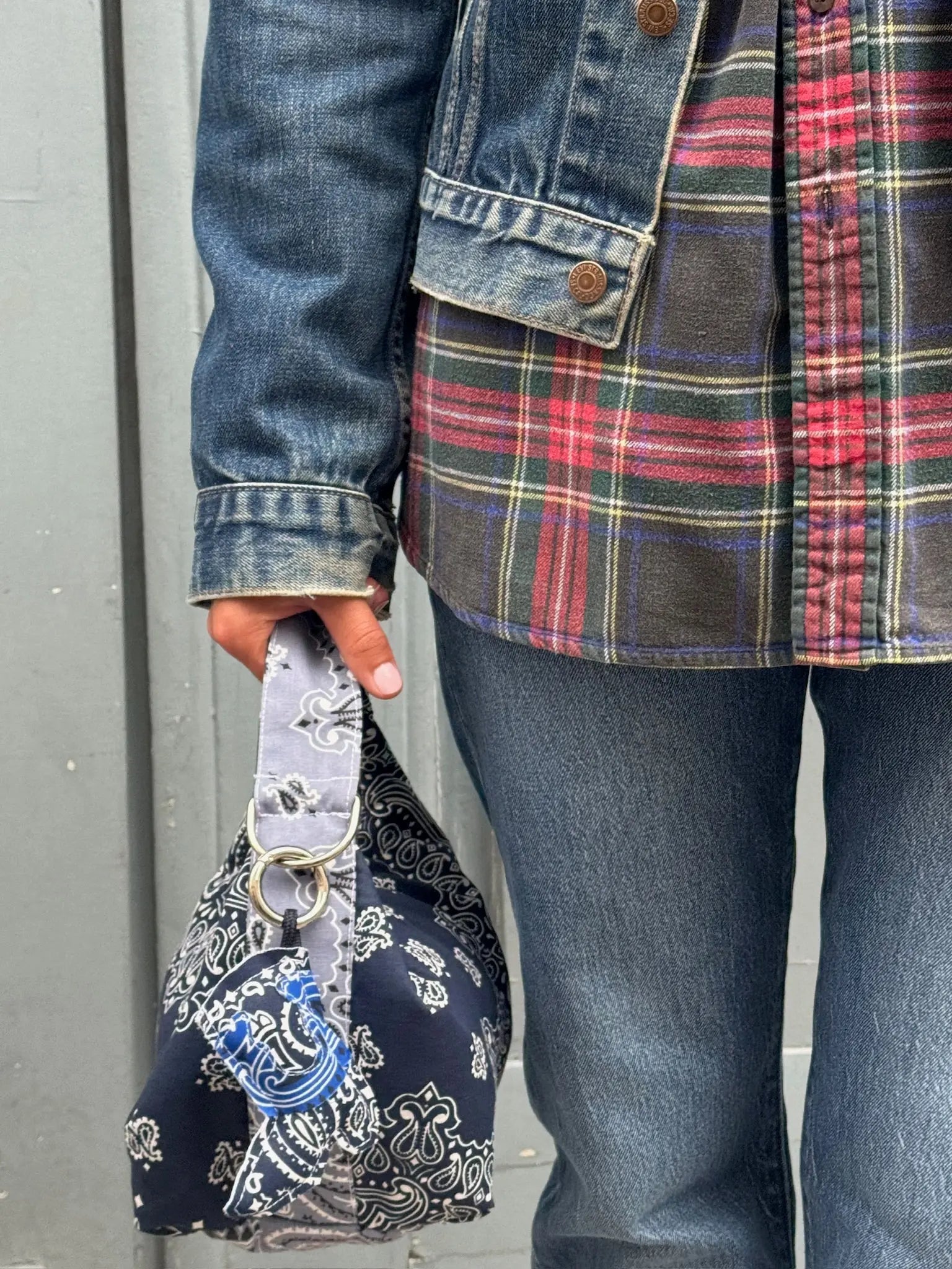 Mini Berlingot Bag - Navy / Chambray