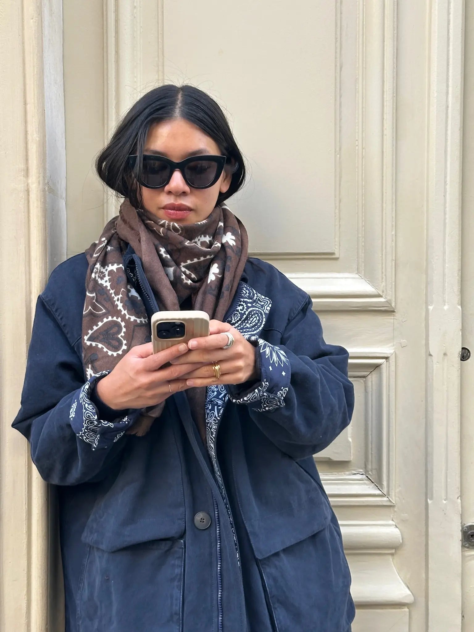 Etole Paisley - MARRON