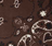 Pochette Œillets - Marron / Beige