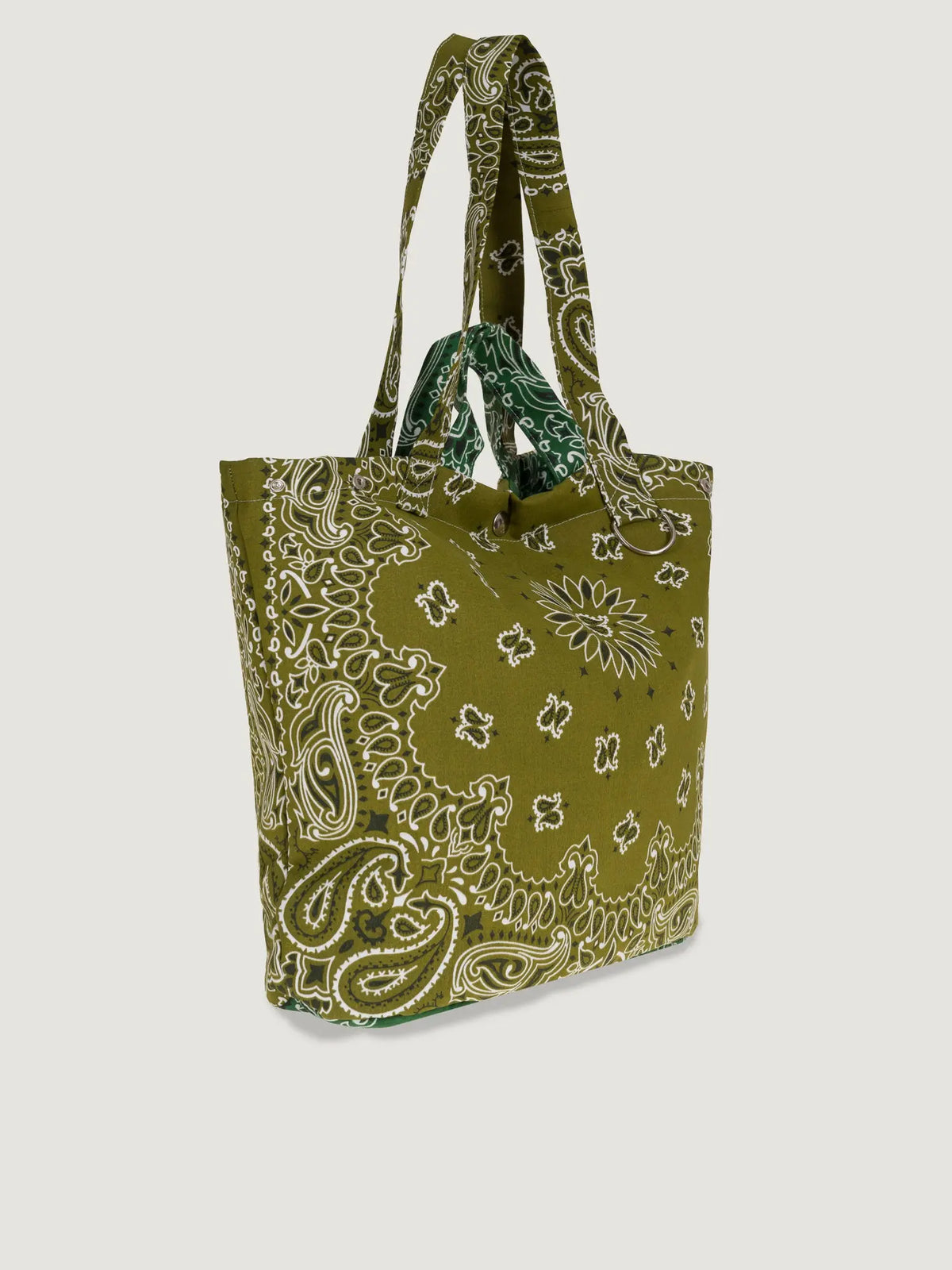 Maxi Tote Bag - Bronze / Weekend Green