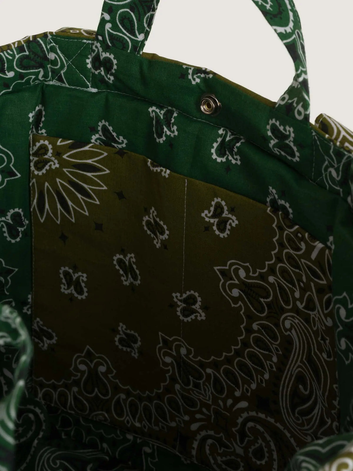 Maxi Tote Bag - Bronze / Weekend Green