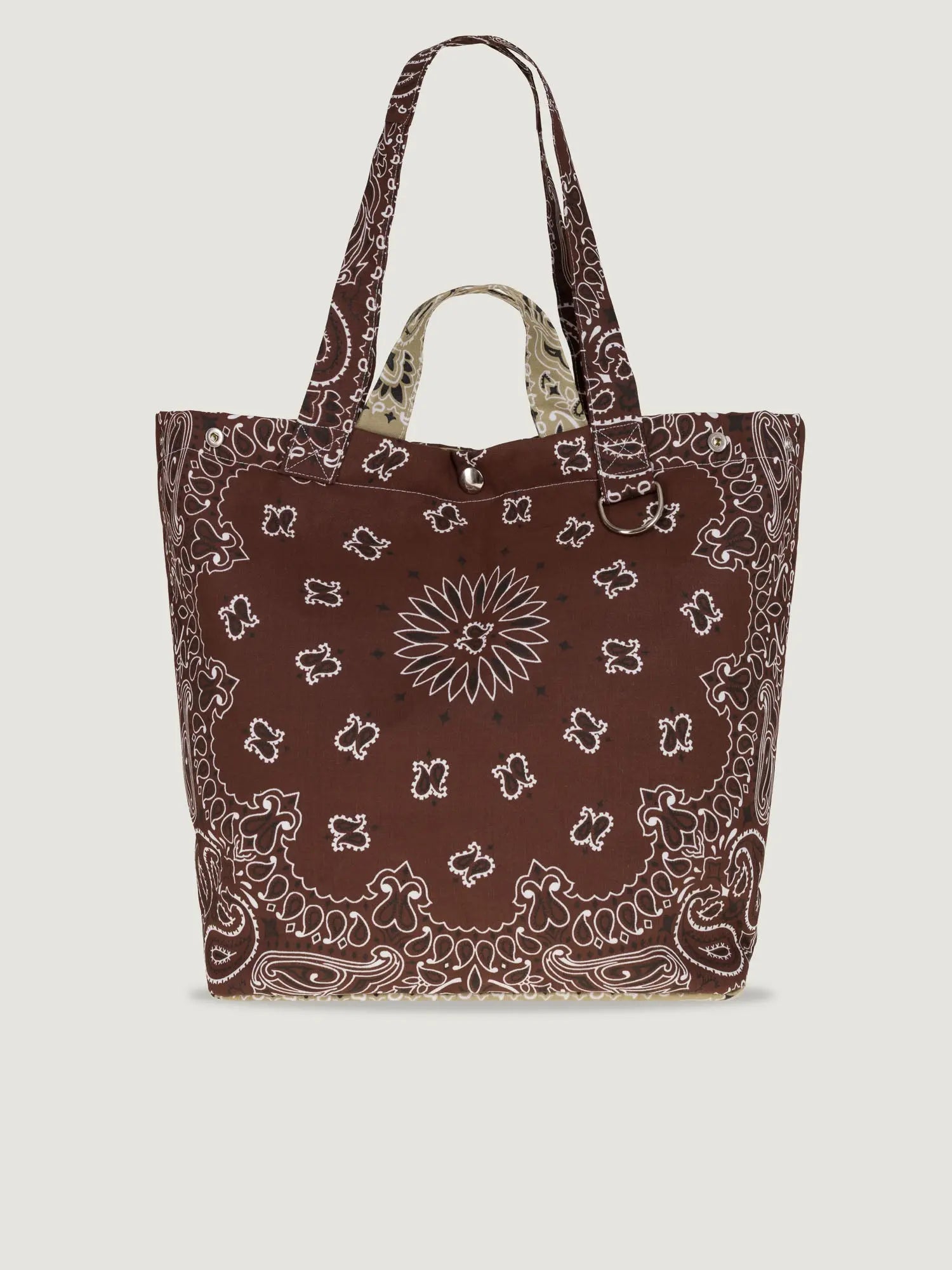 Sac Maxi Tote - Marron / Beige