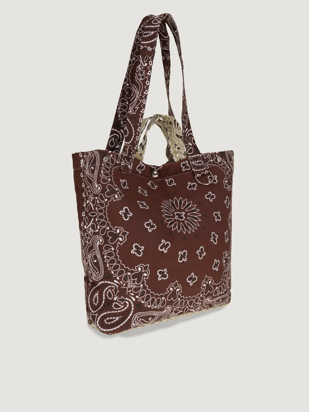 Maxi Tote Bag - Brown / Beige