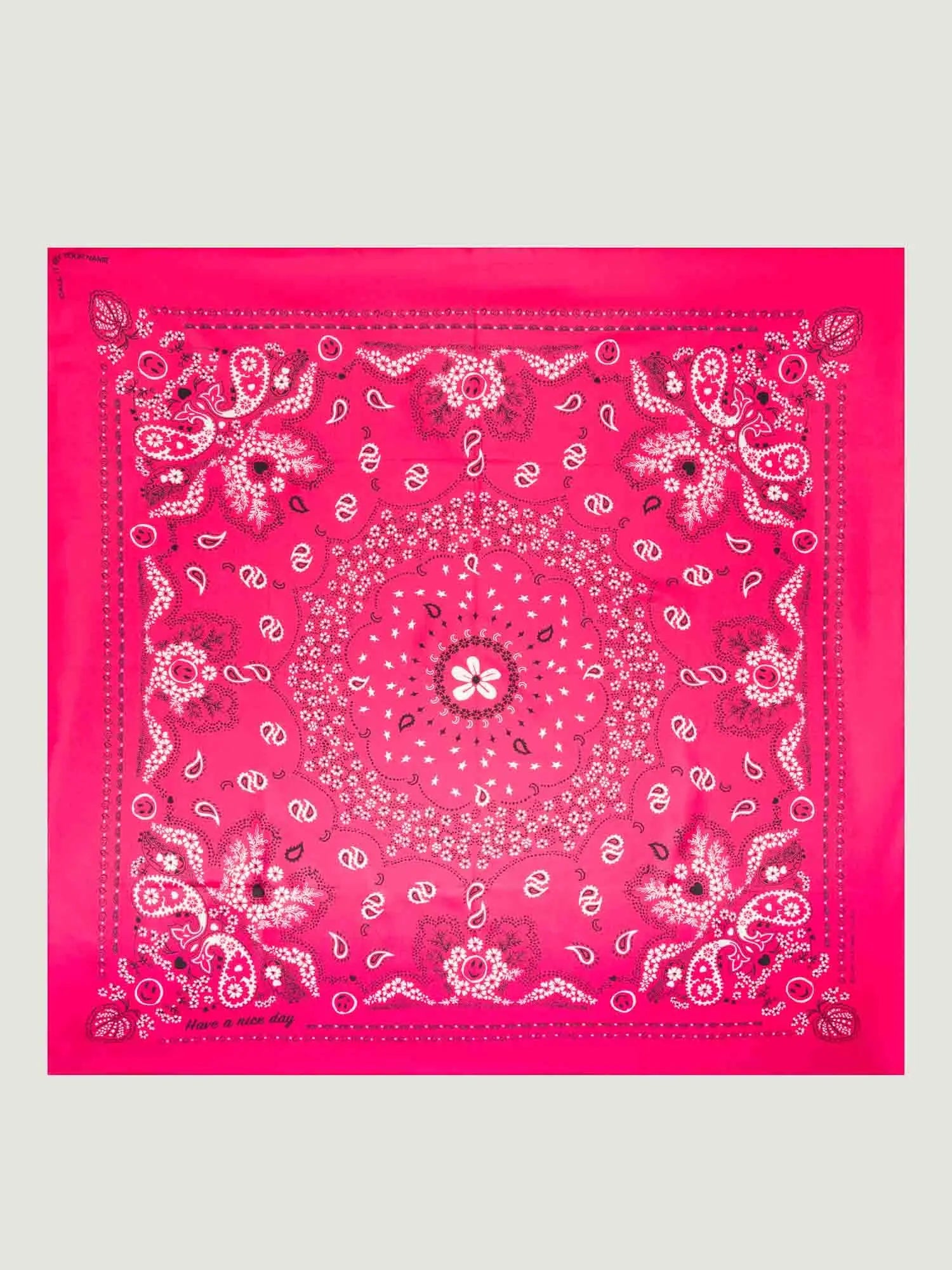 Bandana en Soie - FUCHSIA - Grand Modèle WS