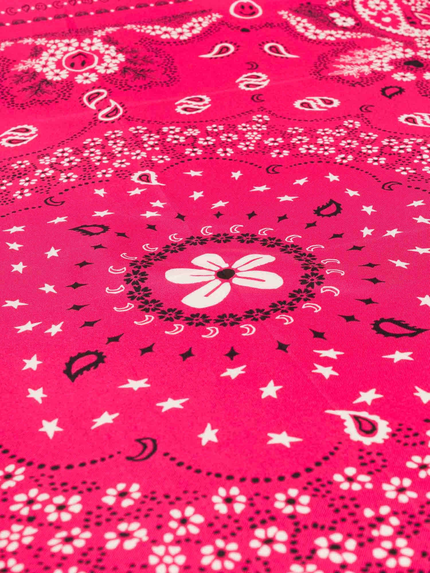 Bandana en Soie - FUCHSIA - Grand Modèle WS