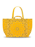 Maxi Cabas Tote - LOVE - All Gold Yellow
