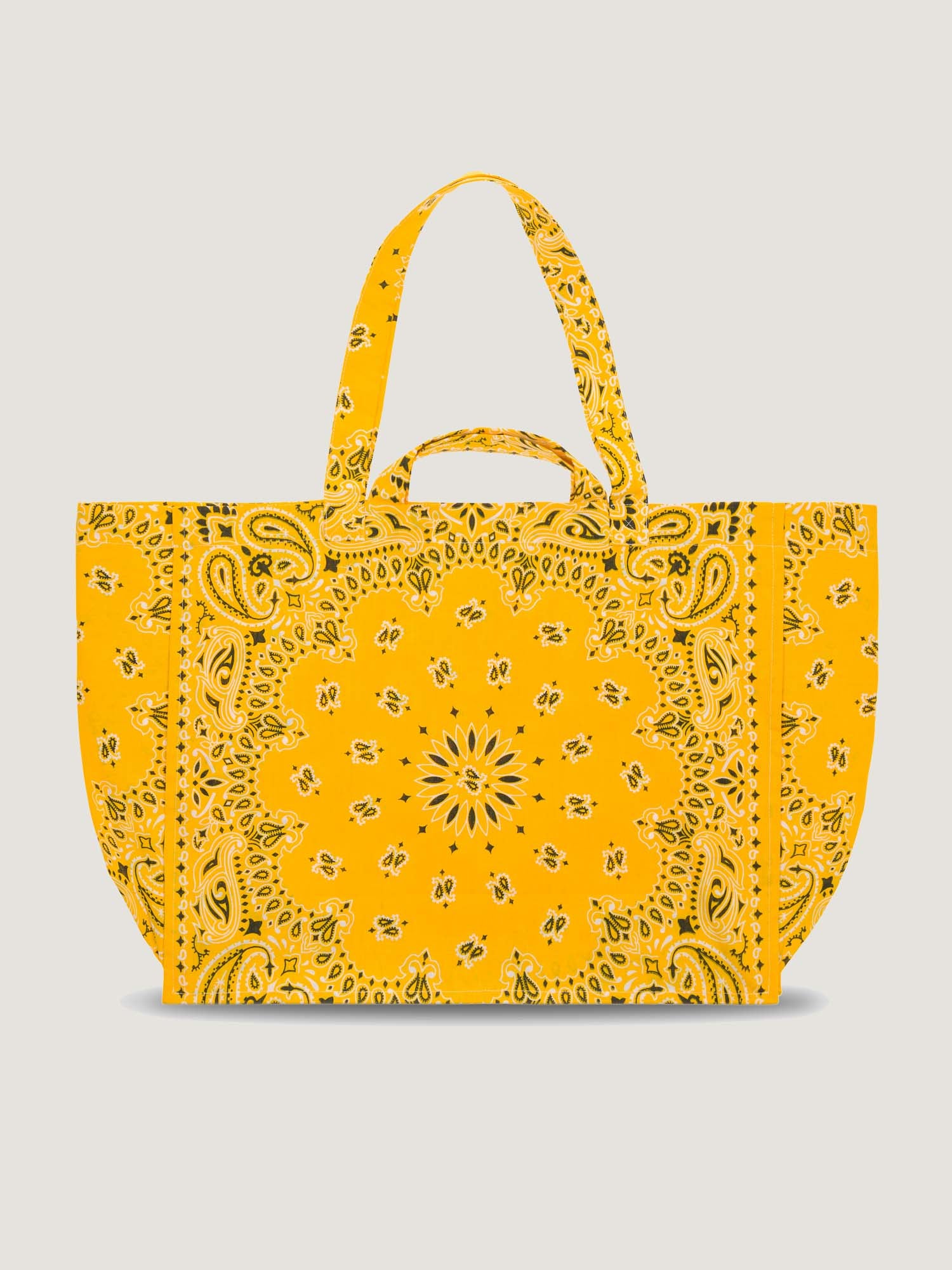 Maxi Cabas Tote - LOVE - All Gold Yellow