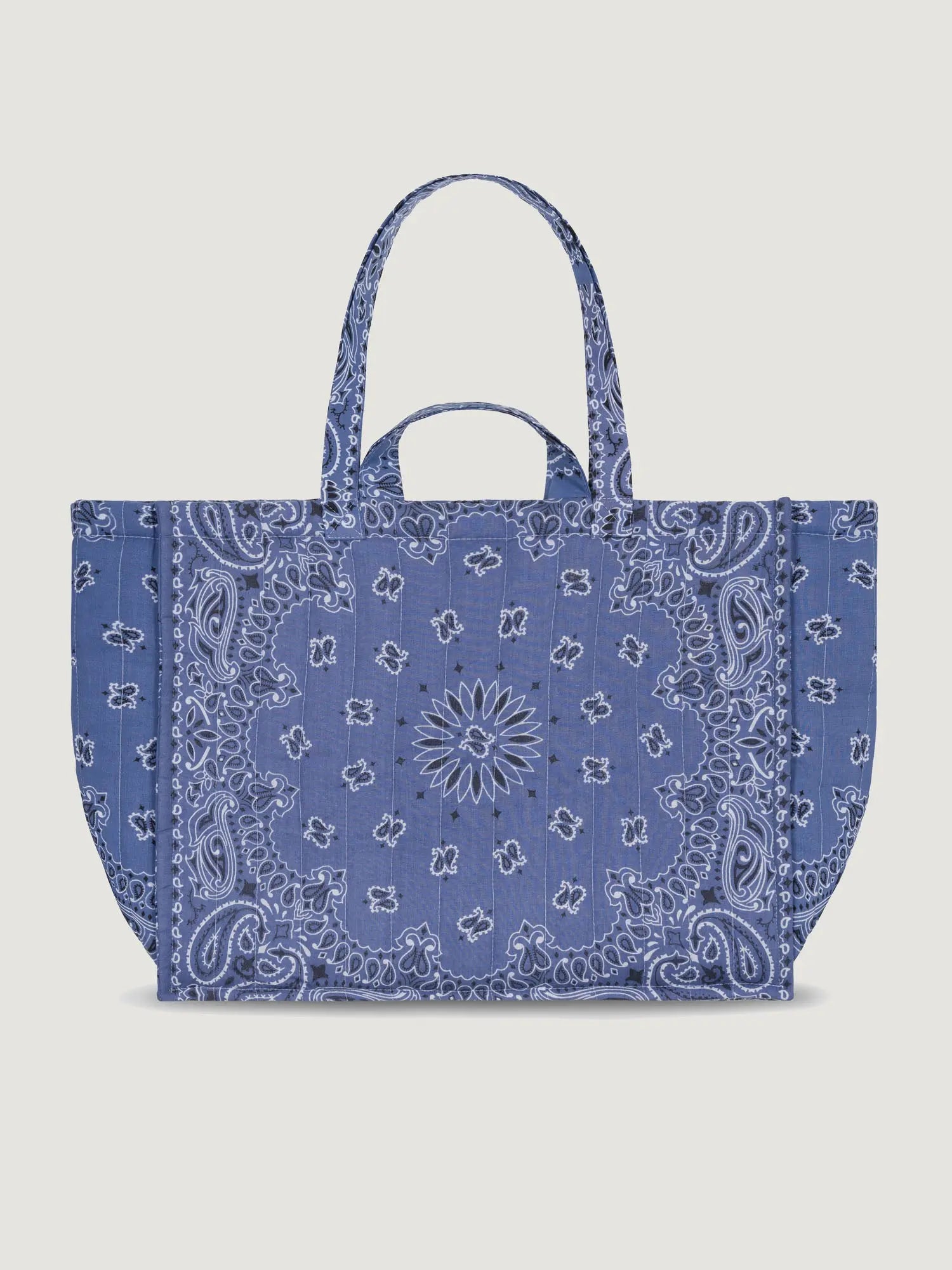 Maxi Cabas Matelassé - HAPPY FACE - All Chambray