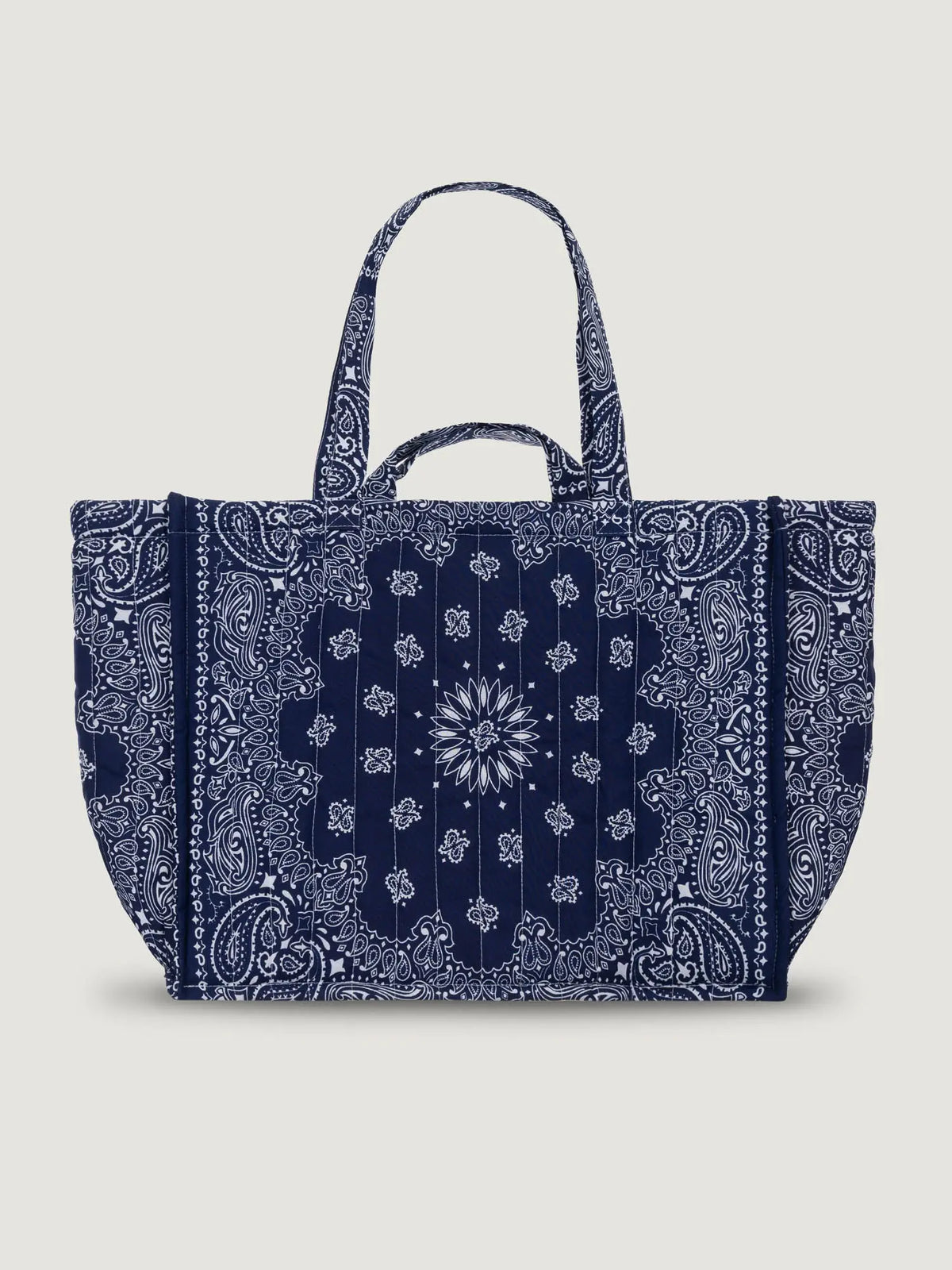 Maxi Cabas Matelassé - HAPPY FACE - All Navy