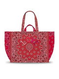 Maxi Cabas Tote - LOVE - Vintage Red / Real Red