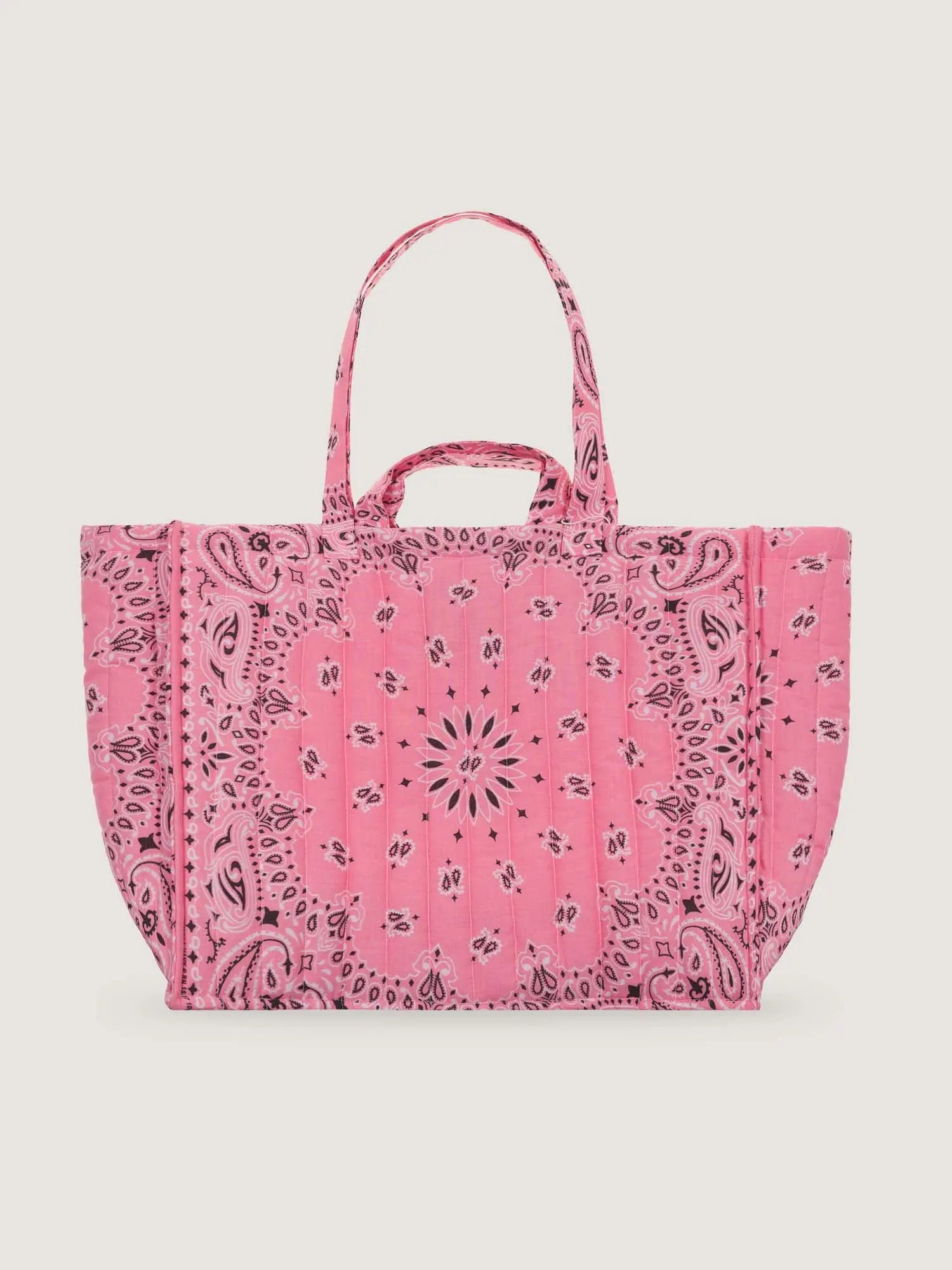 Maxi Cabas Matelassé - MULTI COEURS - All Pale Pink