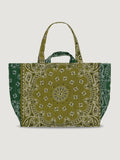 Maxi Cabas Matelassé - LOVE - Bronze / Vert Week End