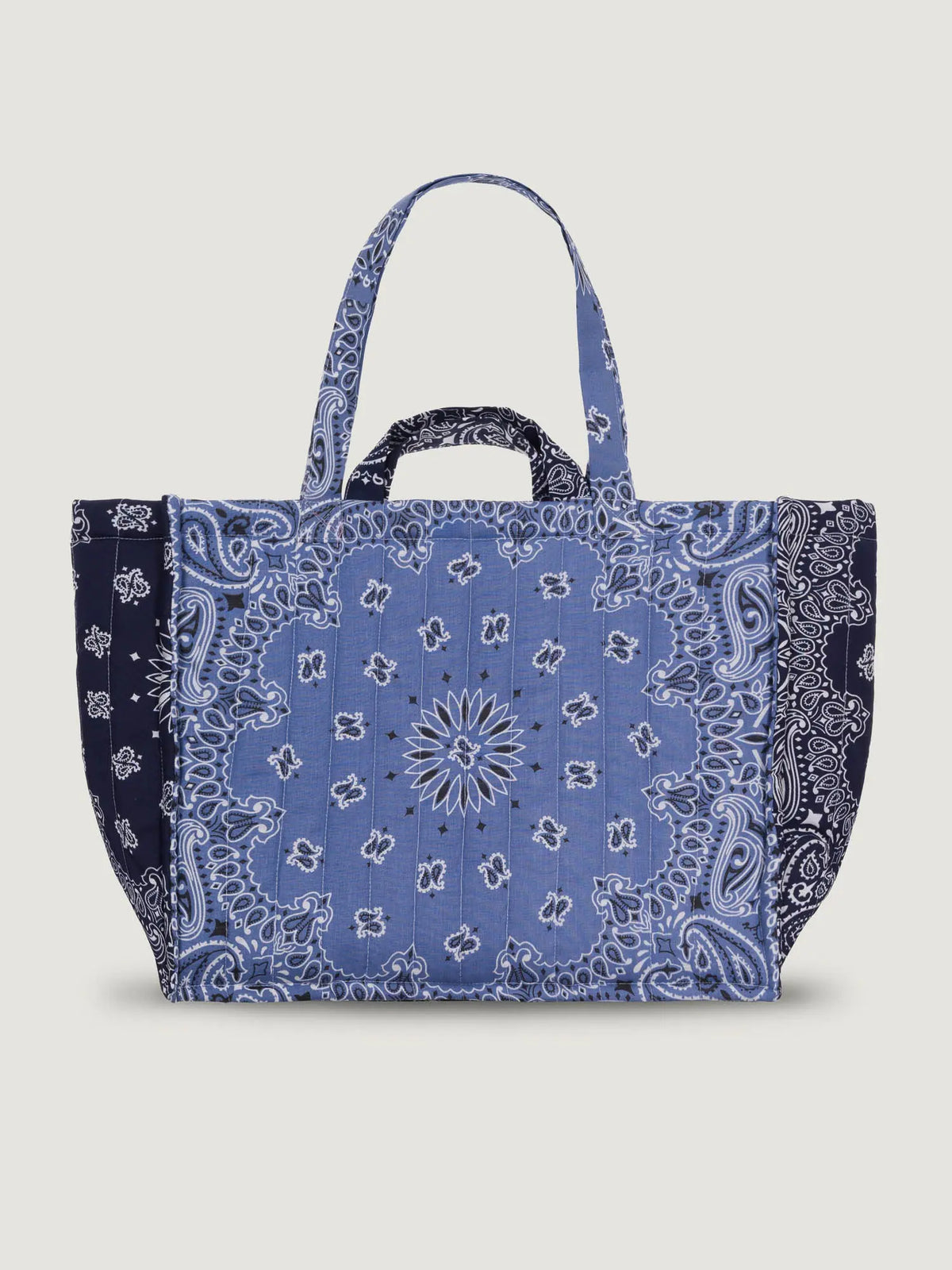 Maxi Cabas Matelassé - CHAMPIGNON - Chambray / Navy