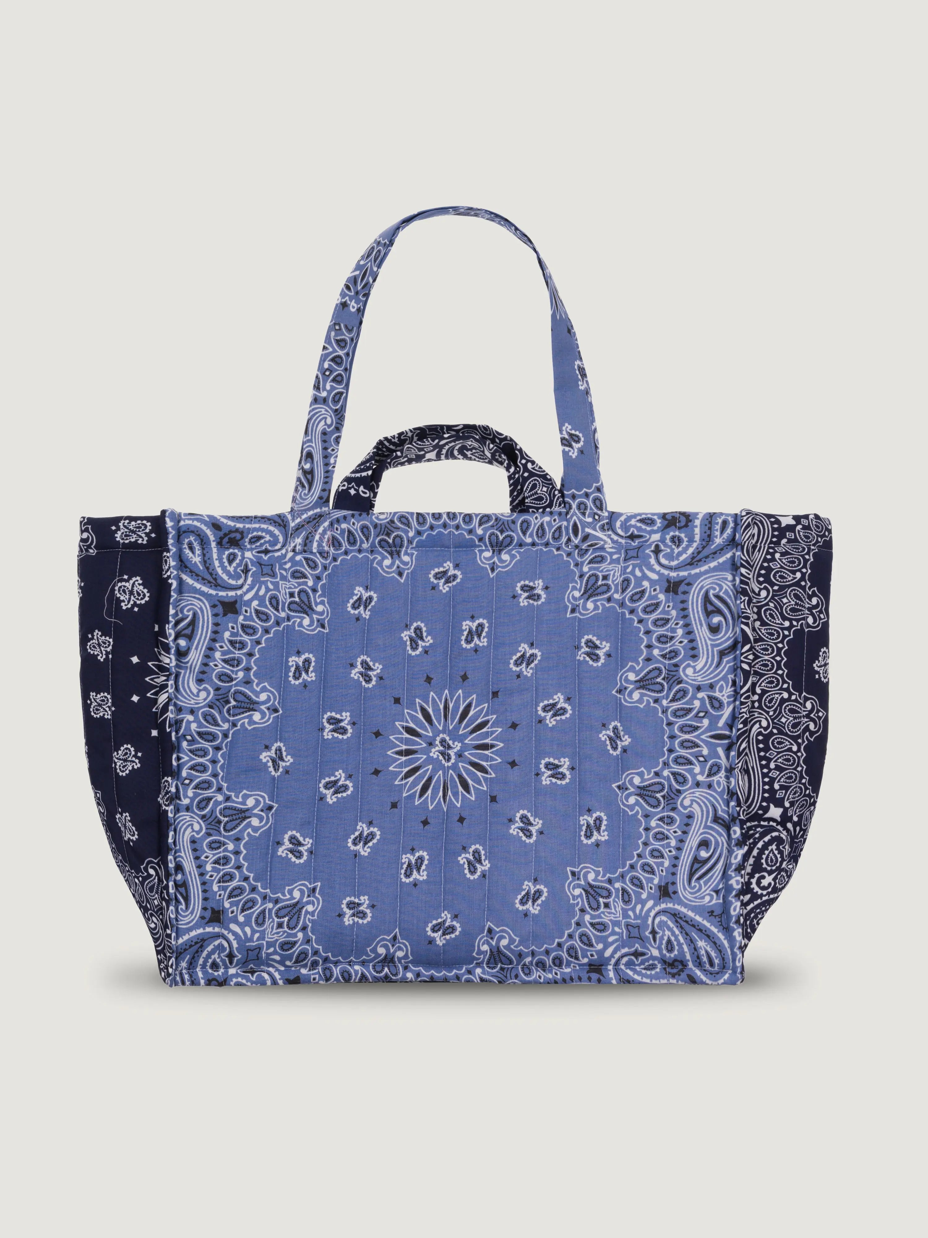 Maxi Cabas Matelassé - CHAMPIGNON - Chambray / Navy