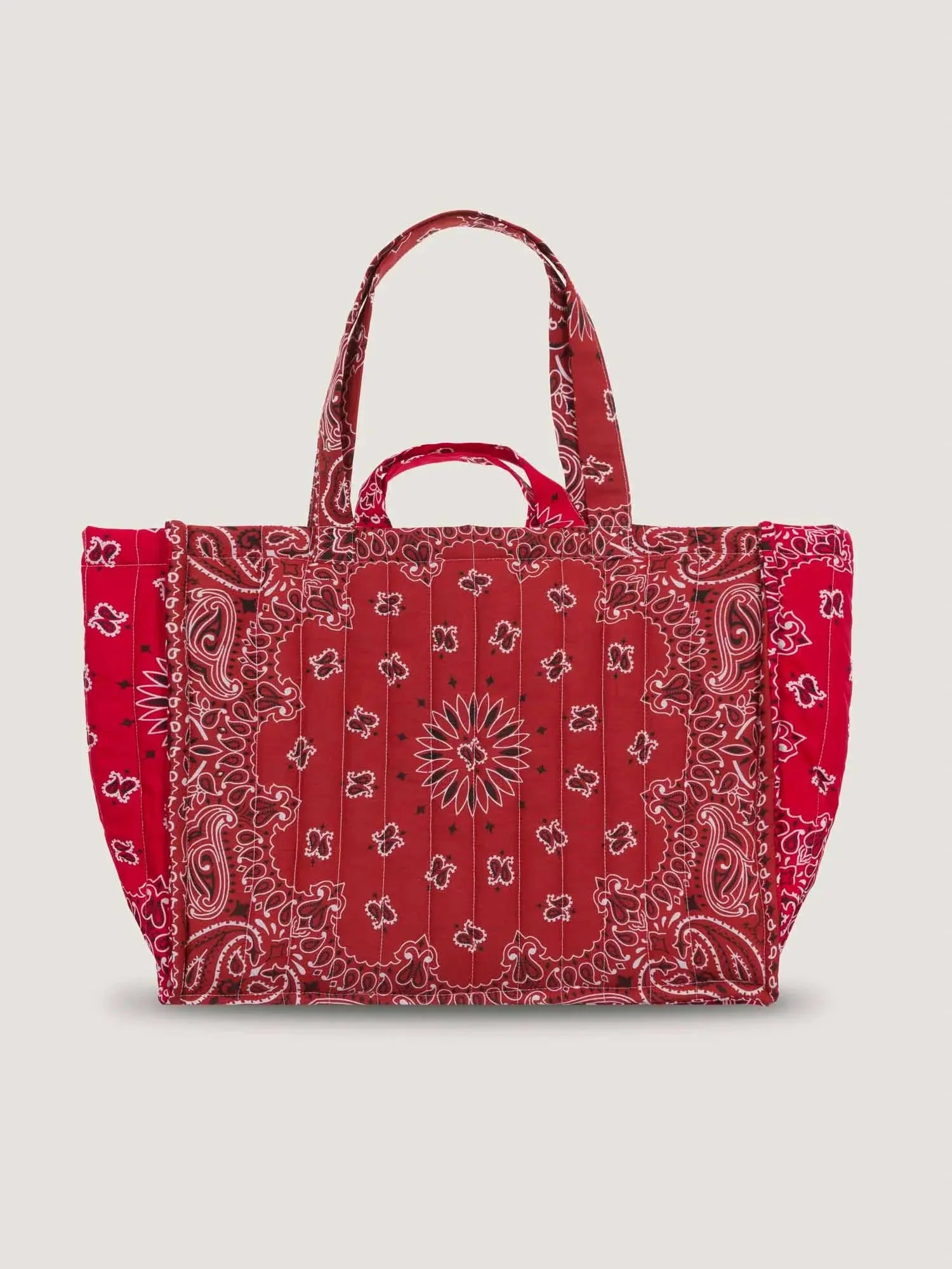 Maxi Cabas Matelassé - COEUR - Vintage Red / Real Red