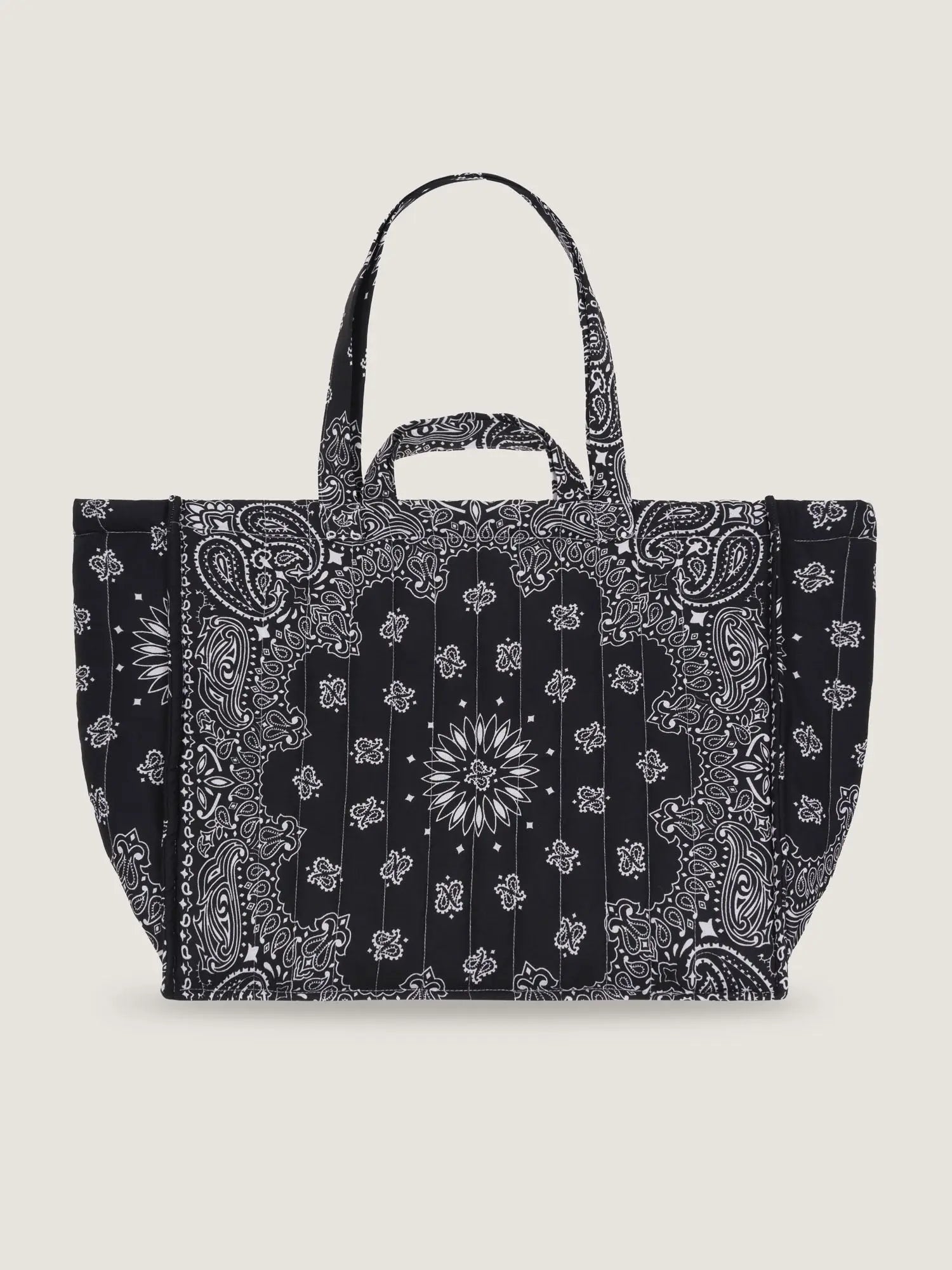 Maxi Cabas Matelassé - GOOD TIMES ONLY - All Black - Précommande