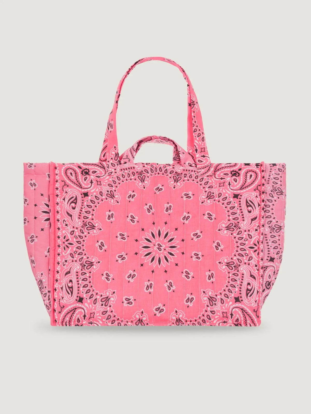Maxi Cabas Matelassé - GOOD TIMES ONLY - Strawberry Pink / Pale Pink - Précommande