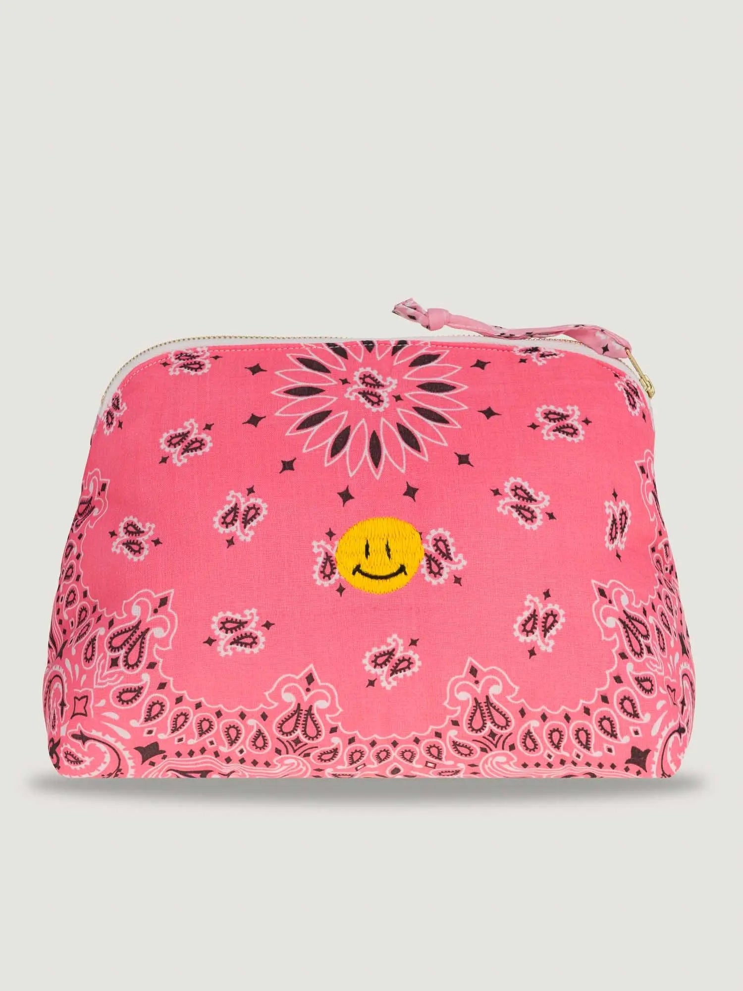 Trousse de Toilette - HAPPY FACE - Strawberry Pink / Pale Pink
