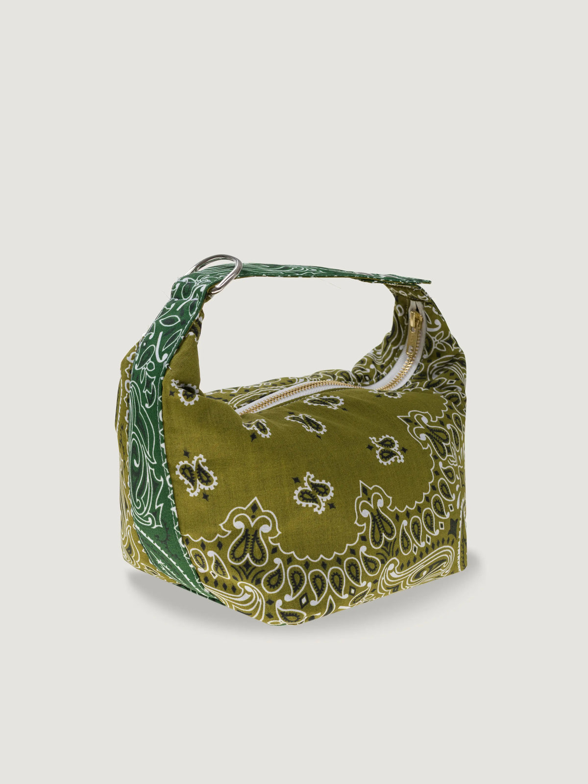 Mini Berlingot Bag - Bronze / Weekend Green