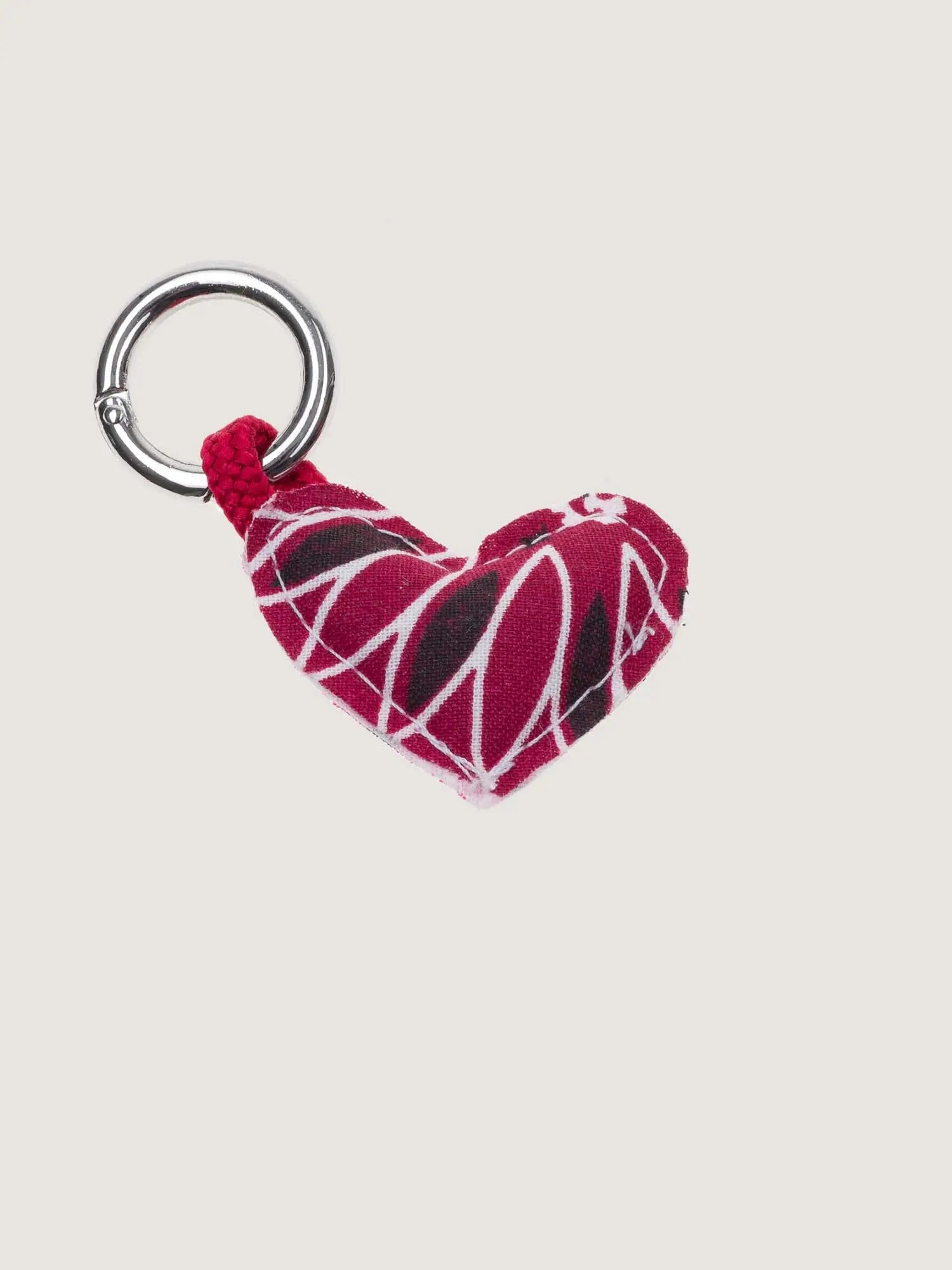 Charms - MINI HEART - Bordeaux / Fuschia