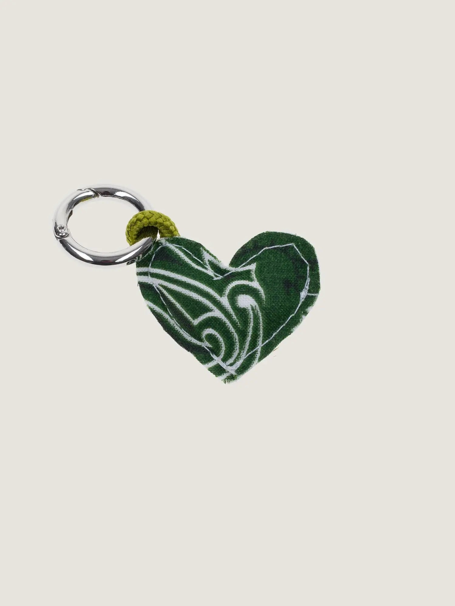 Charms - MINI HEART - Weekend Green / Bronze