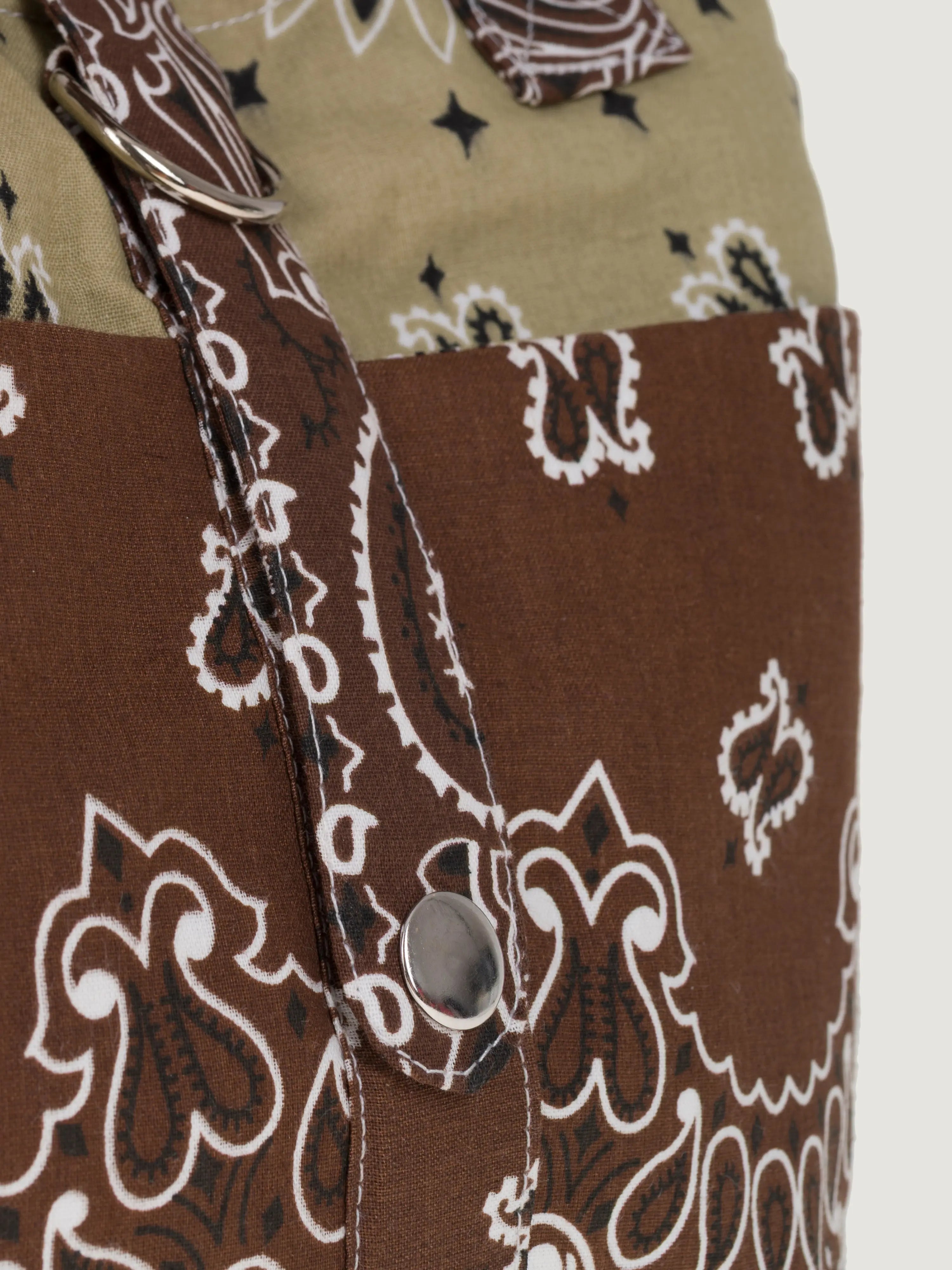 Sac Jolie Pocket -  Marron / Beige