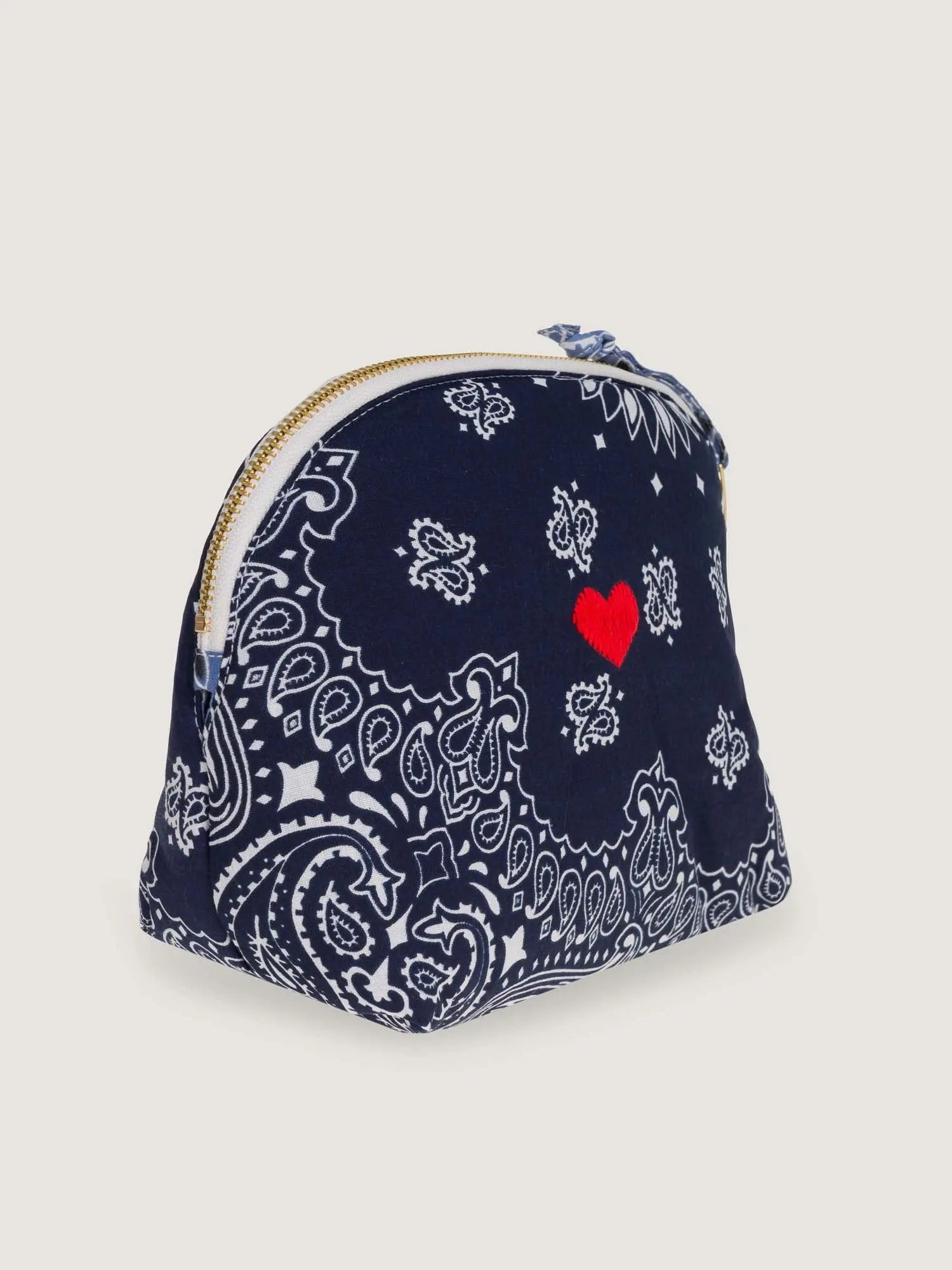 Mini Trousse de Toilette - COEUR - Navy / Chambray