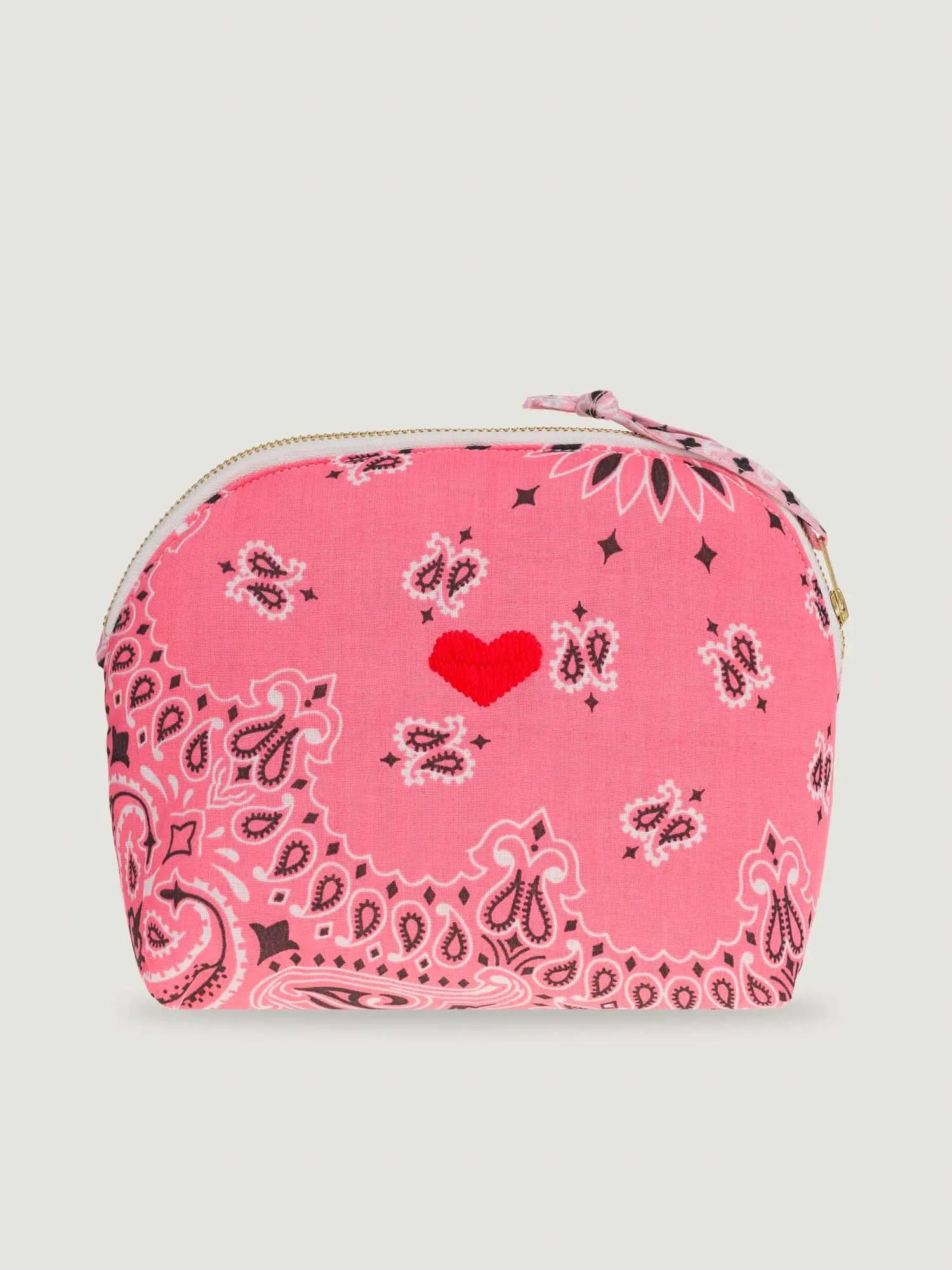 Mini Trousse de Toilette - COEUR - Strawberry Pink / Pale Pink