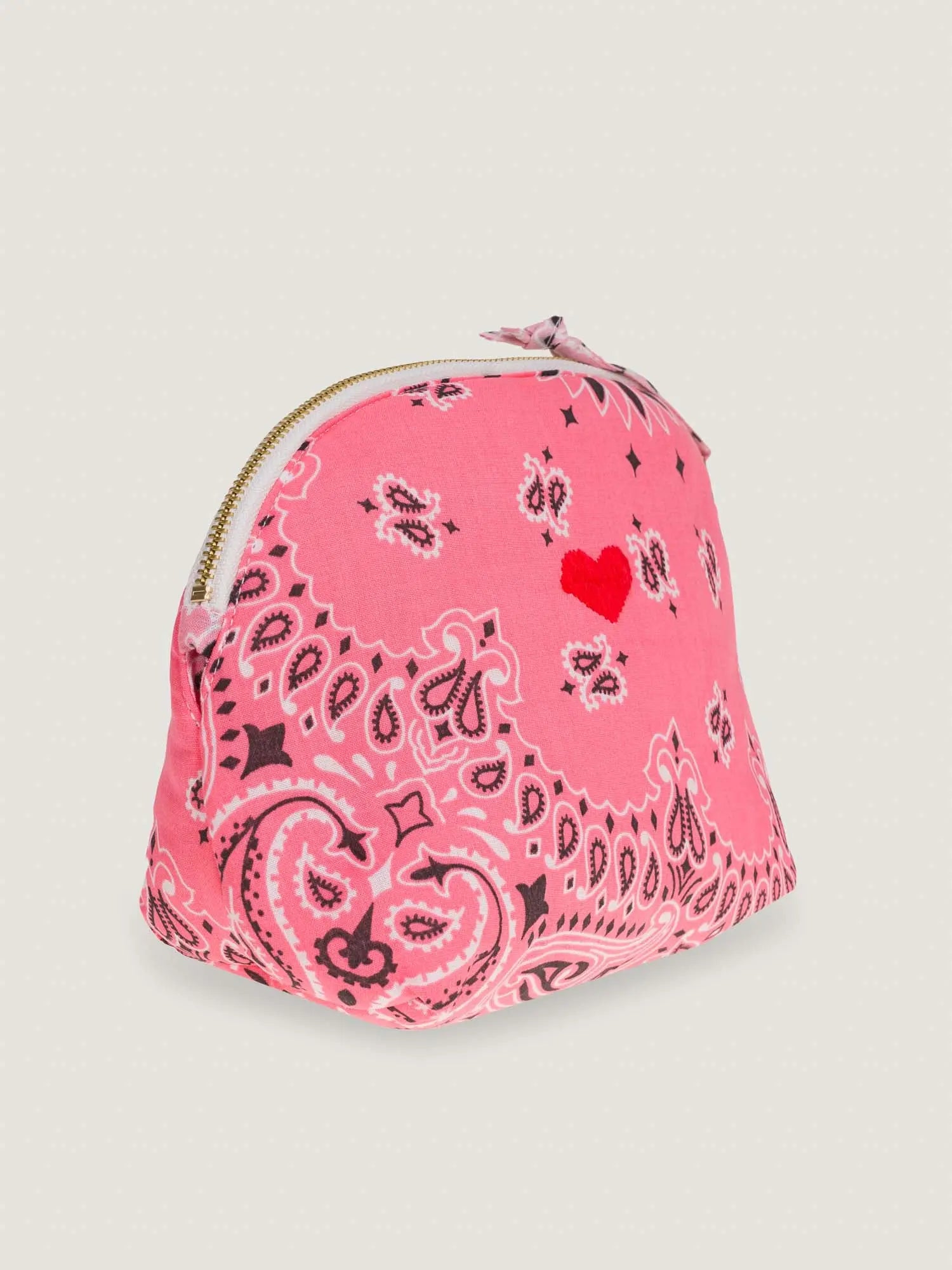 Mini Trousse de Toilette - COEUR - Strawberry Pink / Pale Pink