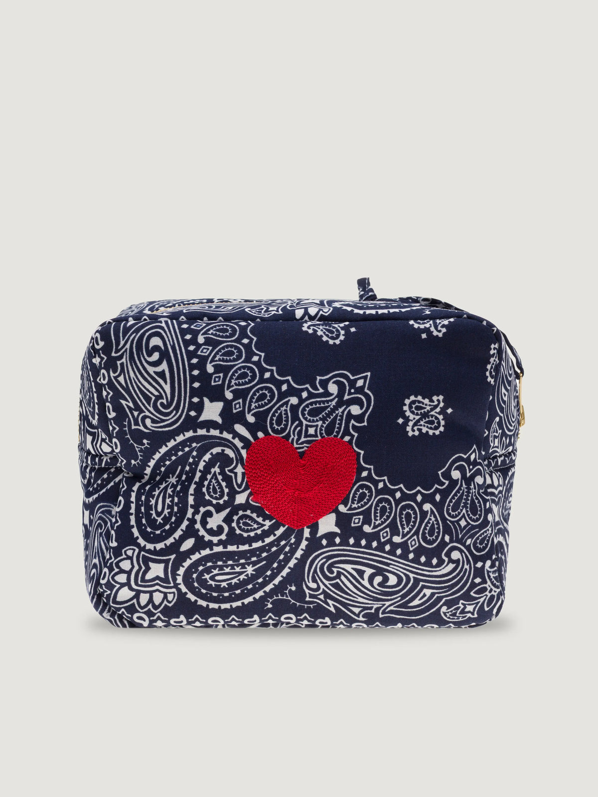 Mini rectangular toiletry bag - HEART - All Navy