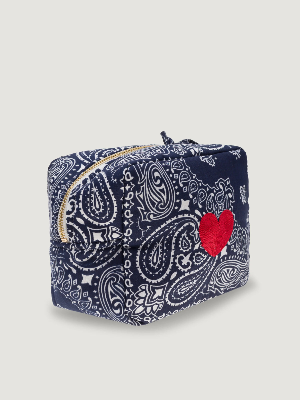 Mini rectangular toiletry bag - HEART - All Navy