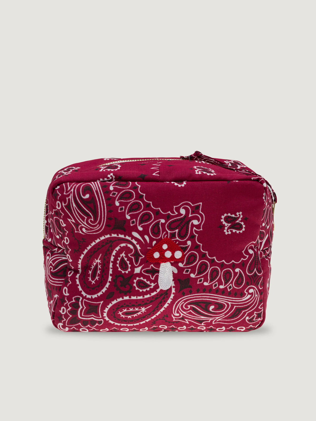 Mini rectangular toiletry bag - MUSHROOM - All Burgundy