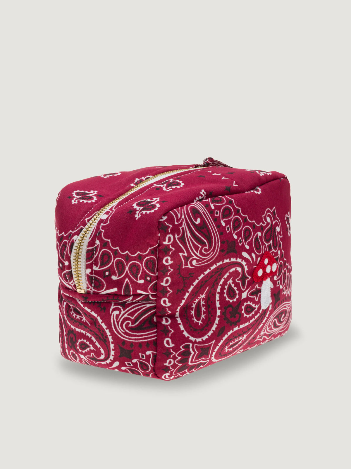 Mini rectangular toiletry bag - MUSHROOM - All Burgundy