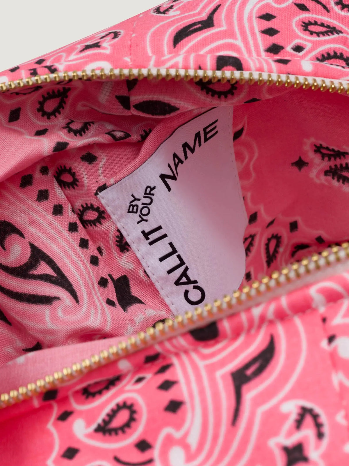 Mini trousse de toilette rectangle - MULTI-EMOJIS HAPPY FACE - Strawberry Pink / Pale Pink