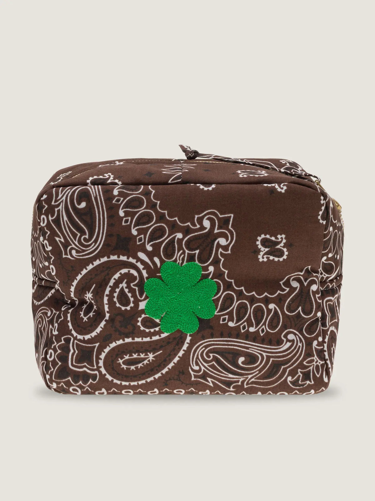 Mini trousse de toilette rectangle - TREFLE - All Marron
