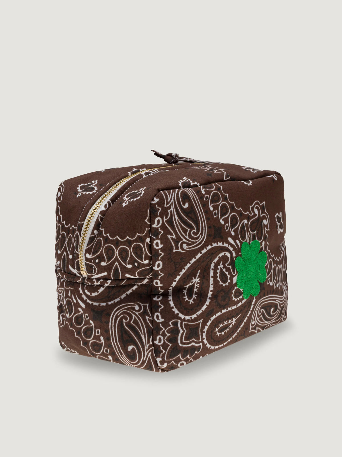 Mini trousse de toilette rectangle - TREFLE - All Marron
