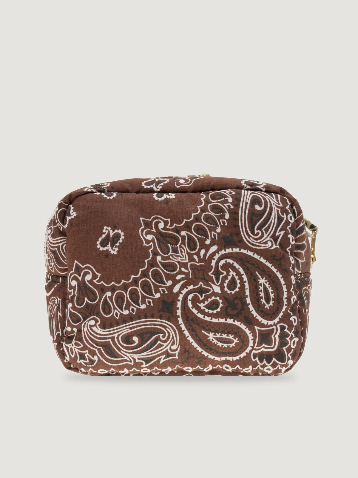 Mini trousse de toilette rectangle - MULTI-EMOJIS TREFLE - Marron / Beige