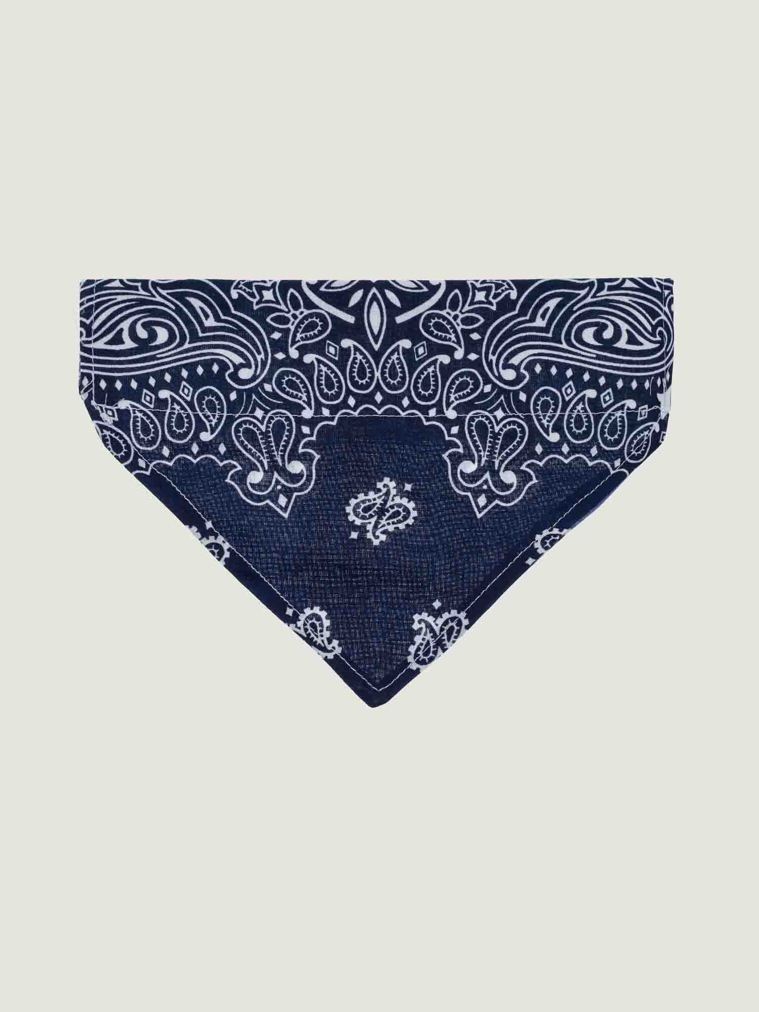 Dog collar bandana - Navy / Chambray