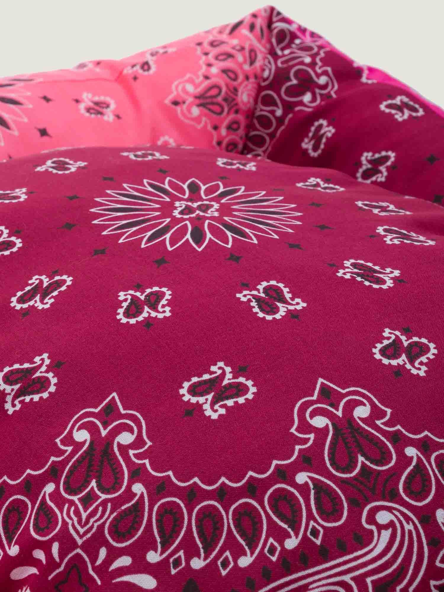 Dog basket - Bordeaux / Colorblock