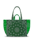 Quilted Medium Cabas Tote - LUCK - Weekend Green / Grass Green
