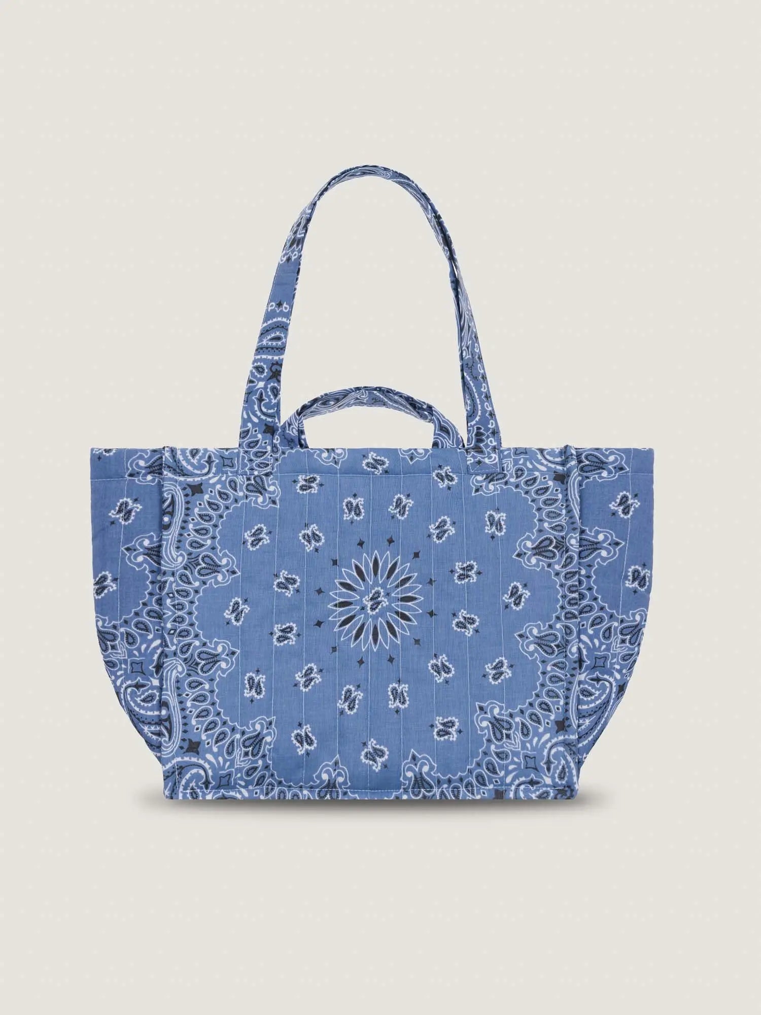 Moyen Cabas Matelassé - HAPPY FACE - All Chambray