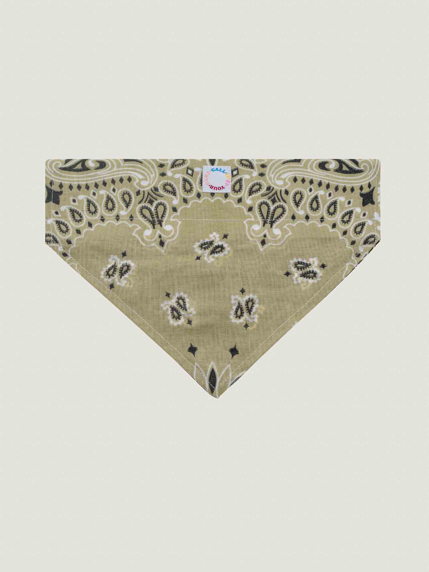 Dog bandana collar - Brown / Beige