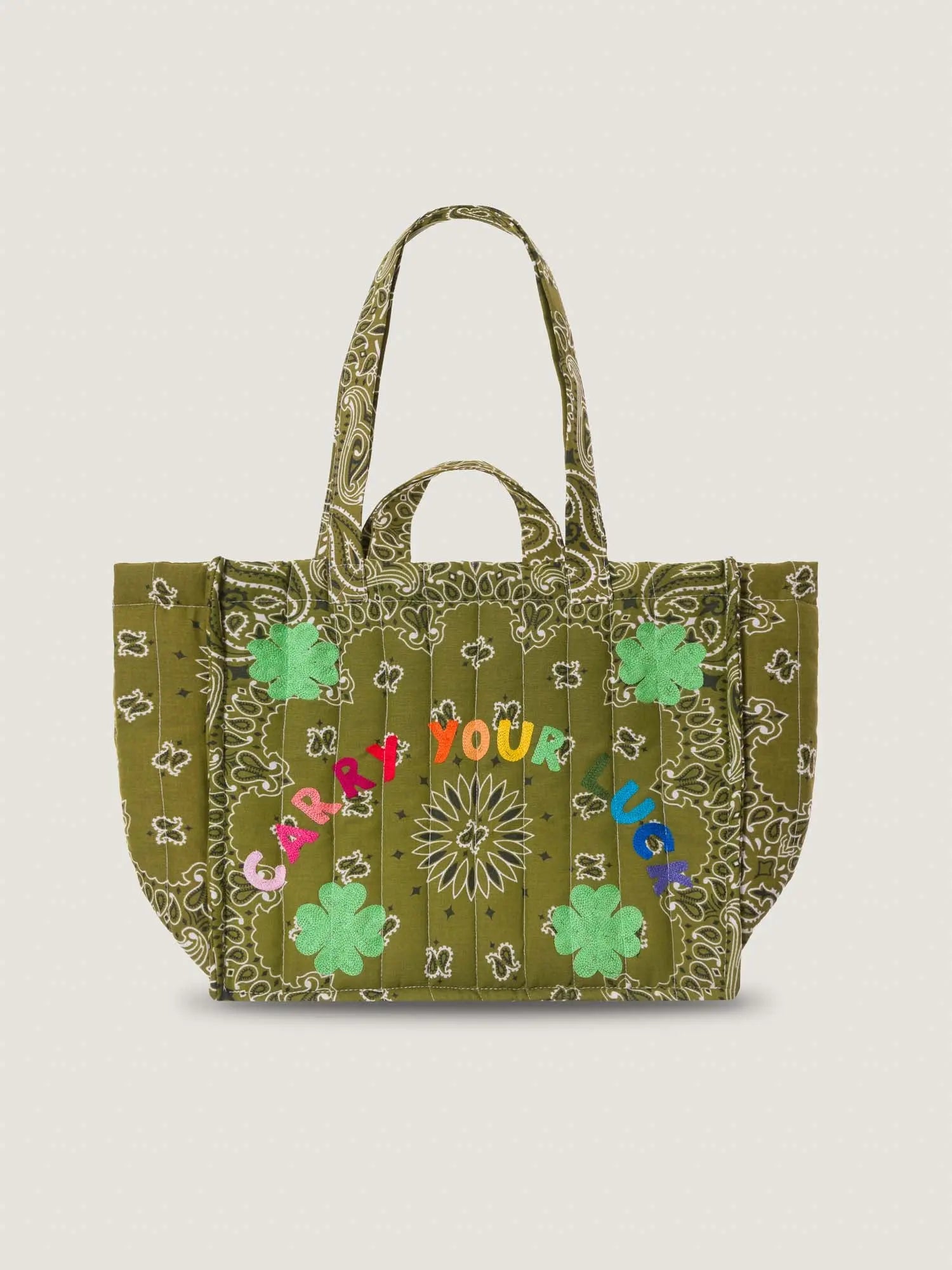 Moyen Cabas Matelassé - CARRY YOUR LUCK - All Bronze - Précommande