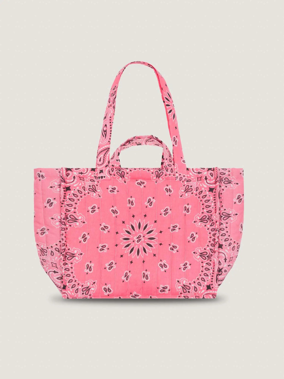 Moyen Cabas Matelassé - GOOD TIMES ONLY - Strawberry Pink / Pale Pink - Précommande