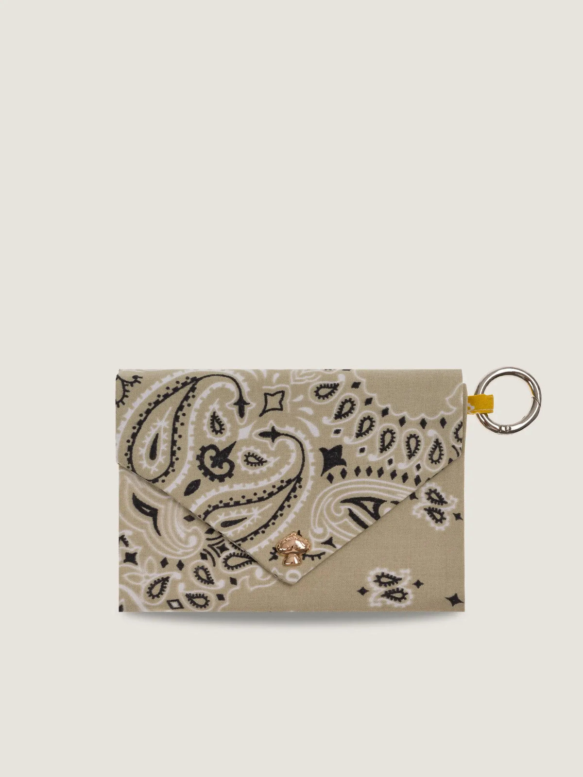 PASSPORT HOLDER - BEIGE / MUSTARD