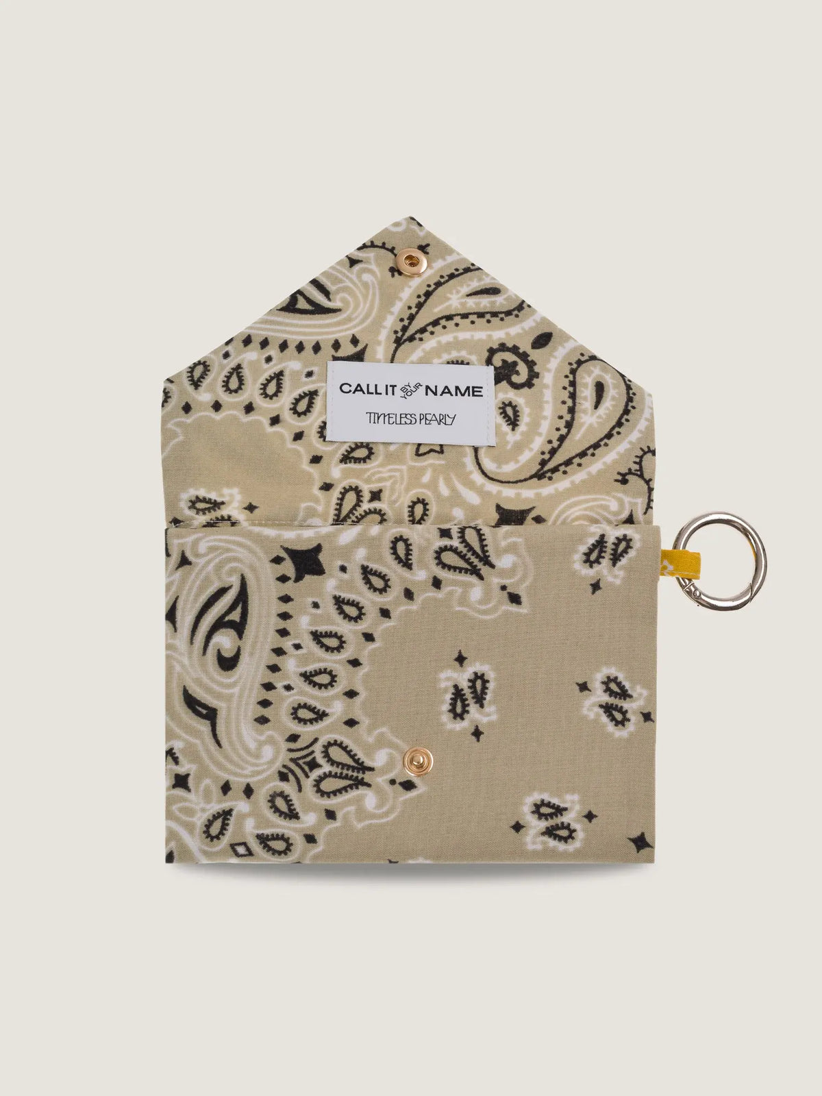 PASSPORT HOLDER - BEIGE / MUSTARD