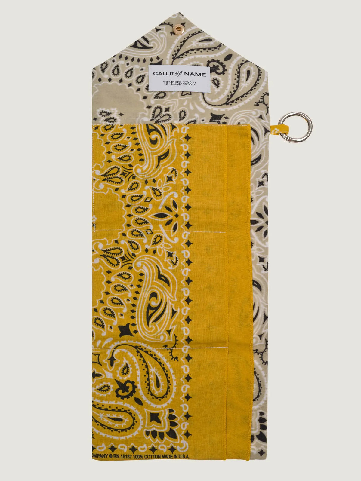 PASSPORT HOLDER - BEIGE / MUSTARD