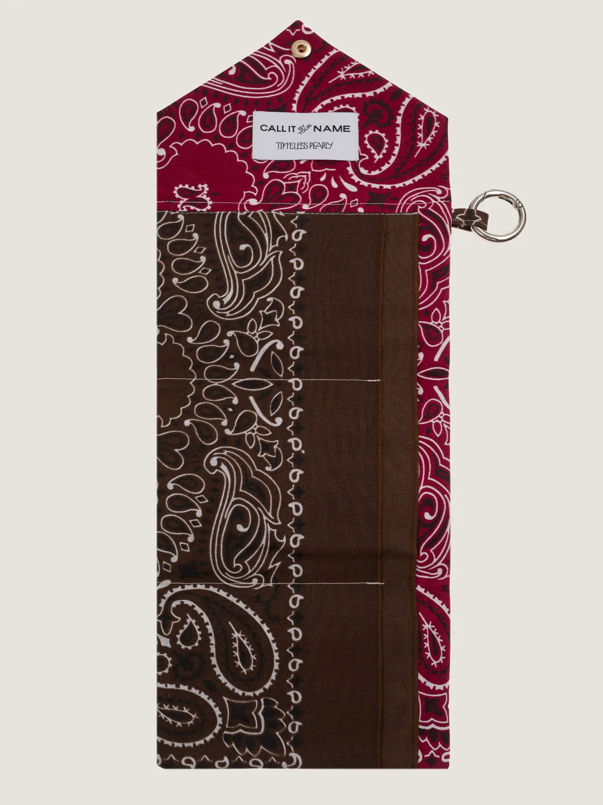 PASSPORT HOLDER - BURGUNDY / BROWN