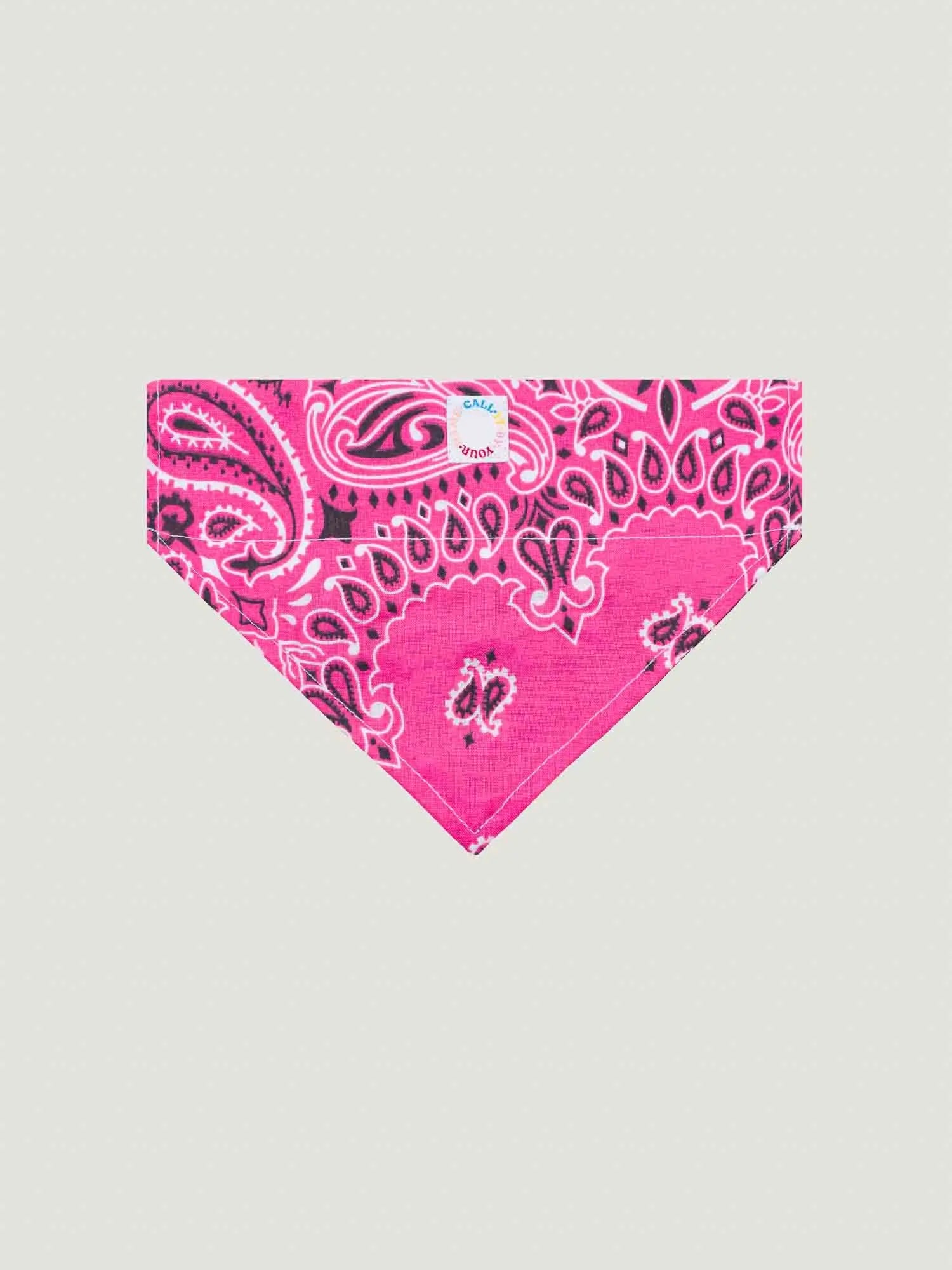 Petit bandana collier chien - Bordeaux / Fuschia - Taille S