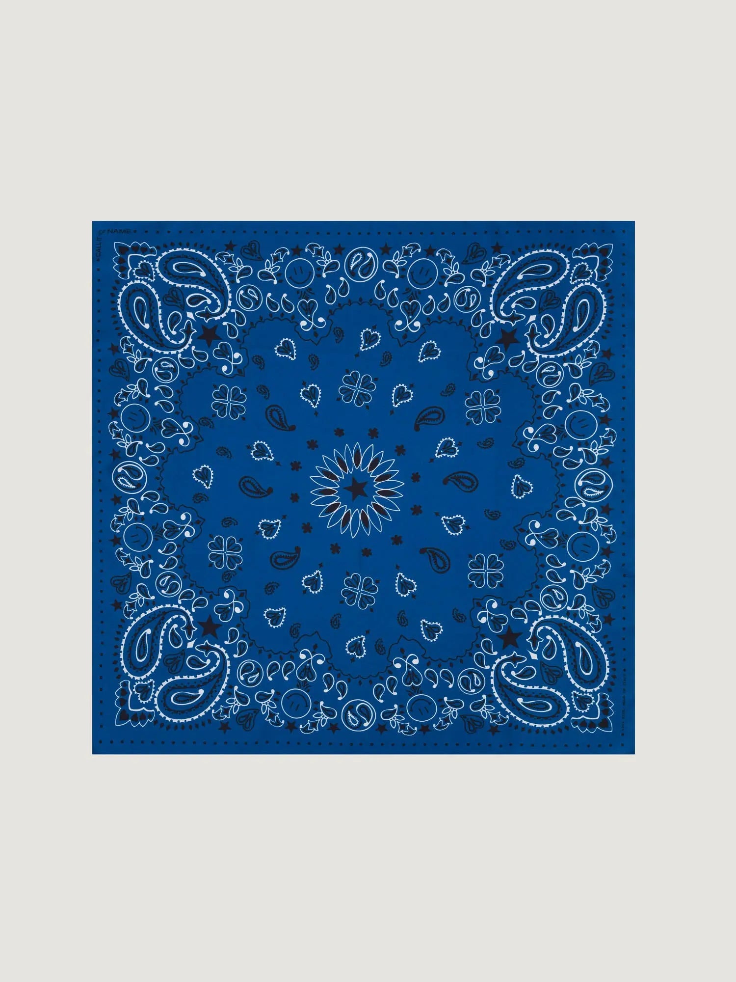 Bandana en soie - STAR - PÉTROLE - Petit Modèle